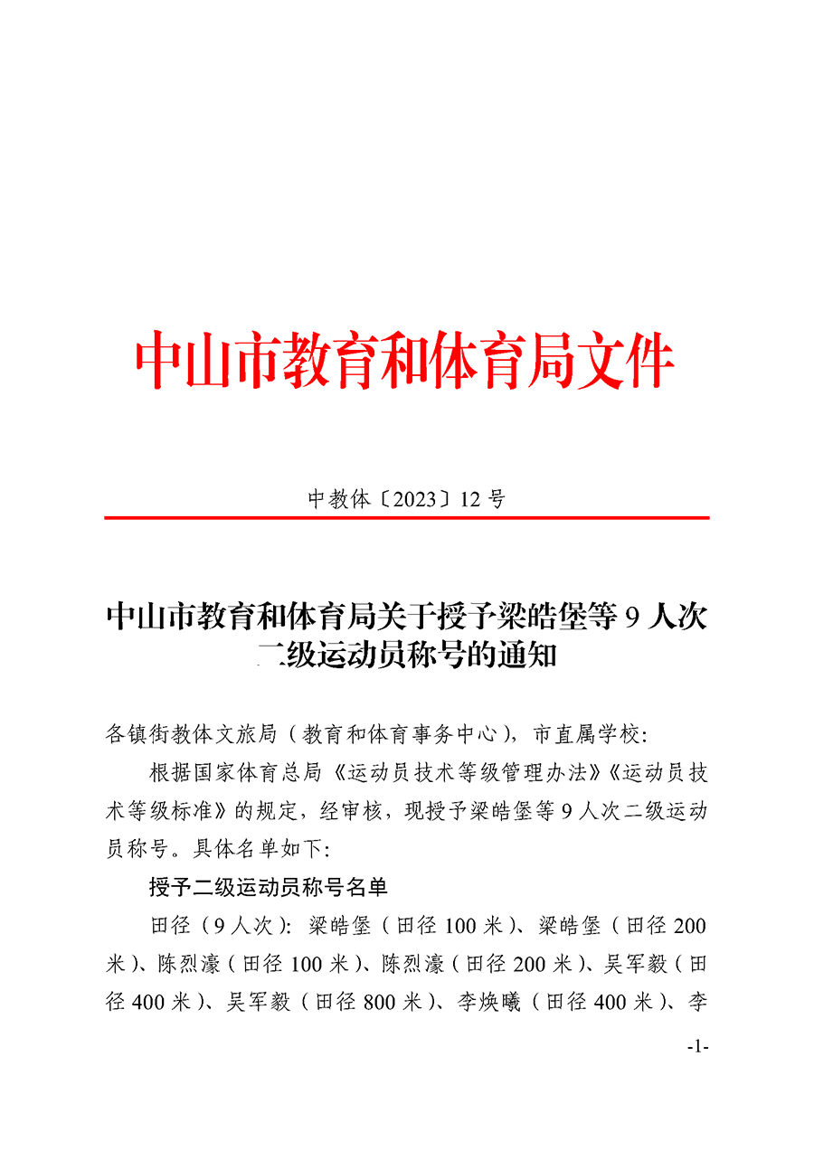 （中OD体育〔2023〕12 号）关于授予梁皓堡等9人次二级运动员称号的通知2023.04.26_页面_1.png
